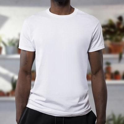 Organic Cotton T-Shirt - Navy Blue - Size L